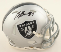 Brock Bowers Signed Raiders Speed Mini Helmet (Beckett) at PristineAuction.com