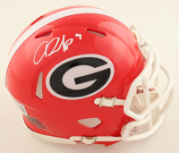 Oscar Delp Signed Georgia Bulldogs Speed Mini Helmet (Beckett) at PristineAuction.com