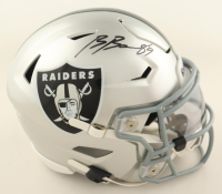 Brock Bowers Signed Raiders Mid-Size SpeedFlex Helmet With Visor (Beckett) at PristineAuction.com