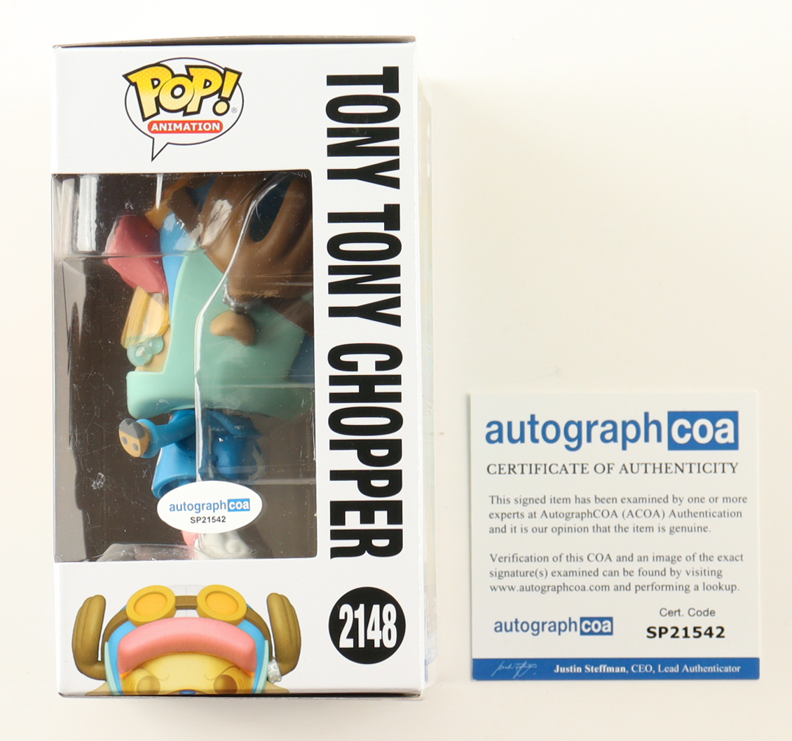 Mikaela Hoover Signed "One Piece" #2148 Tony Tony Chopper Funko Pop! Vinyl Figure (ACOA) at PristineAuction.com Mikaela Hoover Signed "One Piece" #2148 Tony Tony Chopper Funko Pop! Vinyl Figure (ACOA) at PristineAuction.com