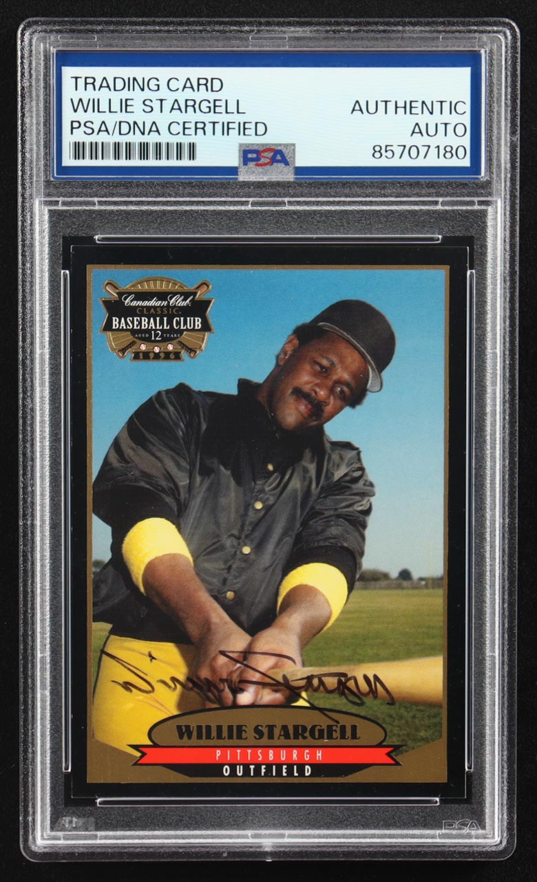 Willie Stargell Signed 1996 Canadian Club Autographs #3 (PSA) at PristineAuction.com Willie Stargell Signed 1996 Canadian Club Autographs #3 (PSA) at PristineAuction.com