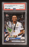 Kylian Mbappe 2024-25 Topps Now UCL Super Cup #2 (PSA 10) at PristineAuction.com