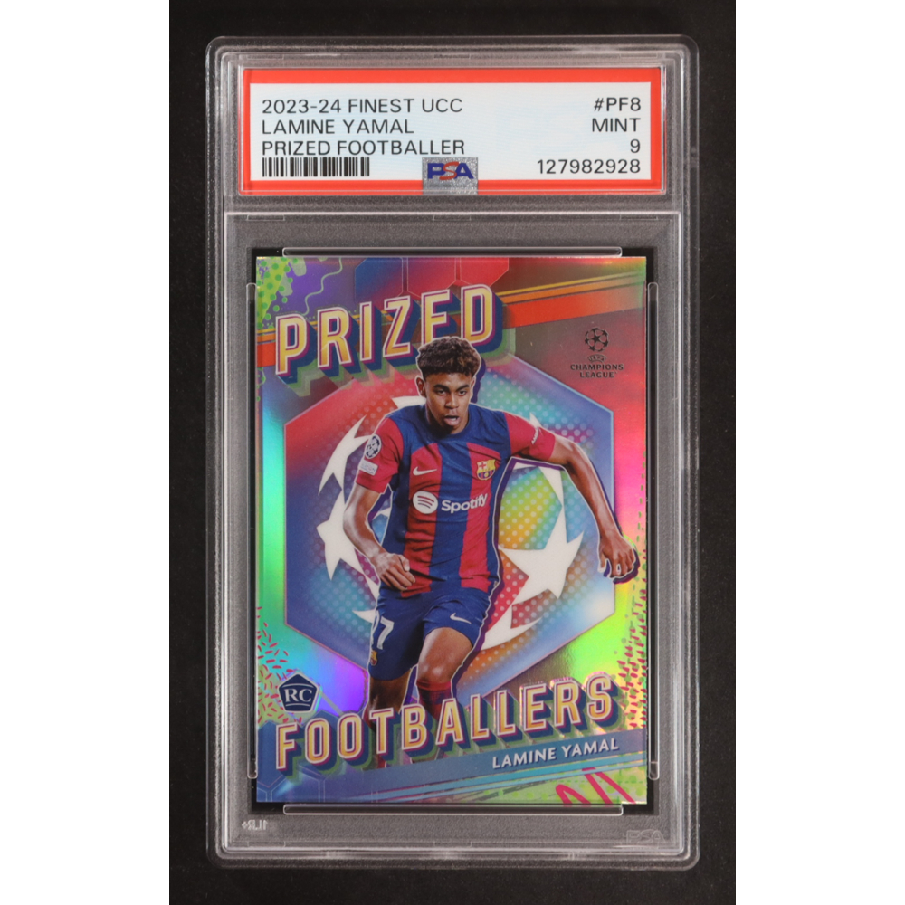 Lamine Yamal 2023-24 Finest UEFA Club Competitions Prized Footballers #PF8 RC (PSA 9) at PristineAuction.com