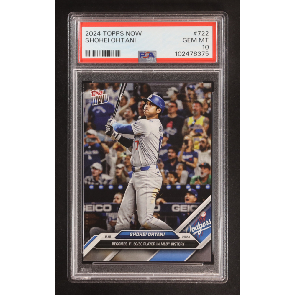 Shohei Ohtani 2024 Topps Now #722 (PSA 10) at PristineAuction.com