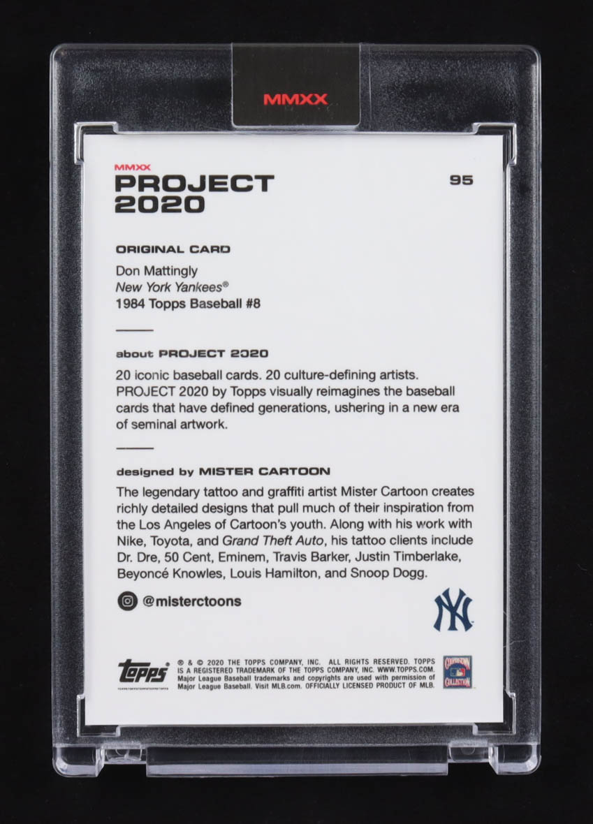 Don Mattingly 2020 Topps Project 2020 #95 Mister Cartoon at PristineAuction.com Don Mattingly 2020 Topps Project 2020 #95 Mister Cartoon at PristineAuction.com