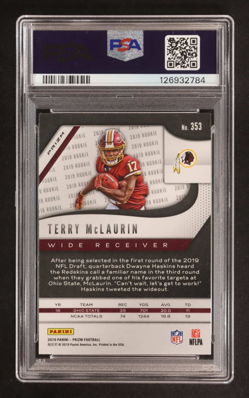 Terry McLaurin 2019 Panini Prizm #353 RC (PSA 9) at PristineAuction.com Terry McLaurin 2019 Panini Prizm #353 RC (PSA 9) at PristineAuction.com