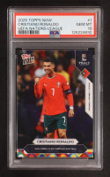 Cristiano Ronaldo 2025 Topps Now UEFA Nations League #1 (PSA 10) at PristineAuction.com