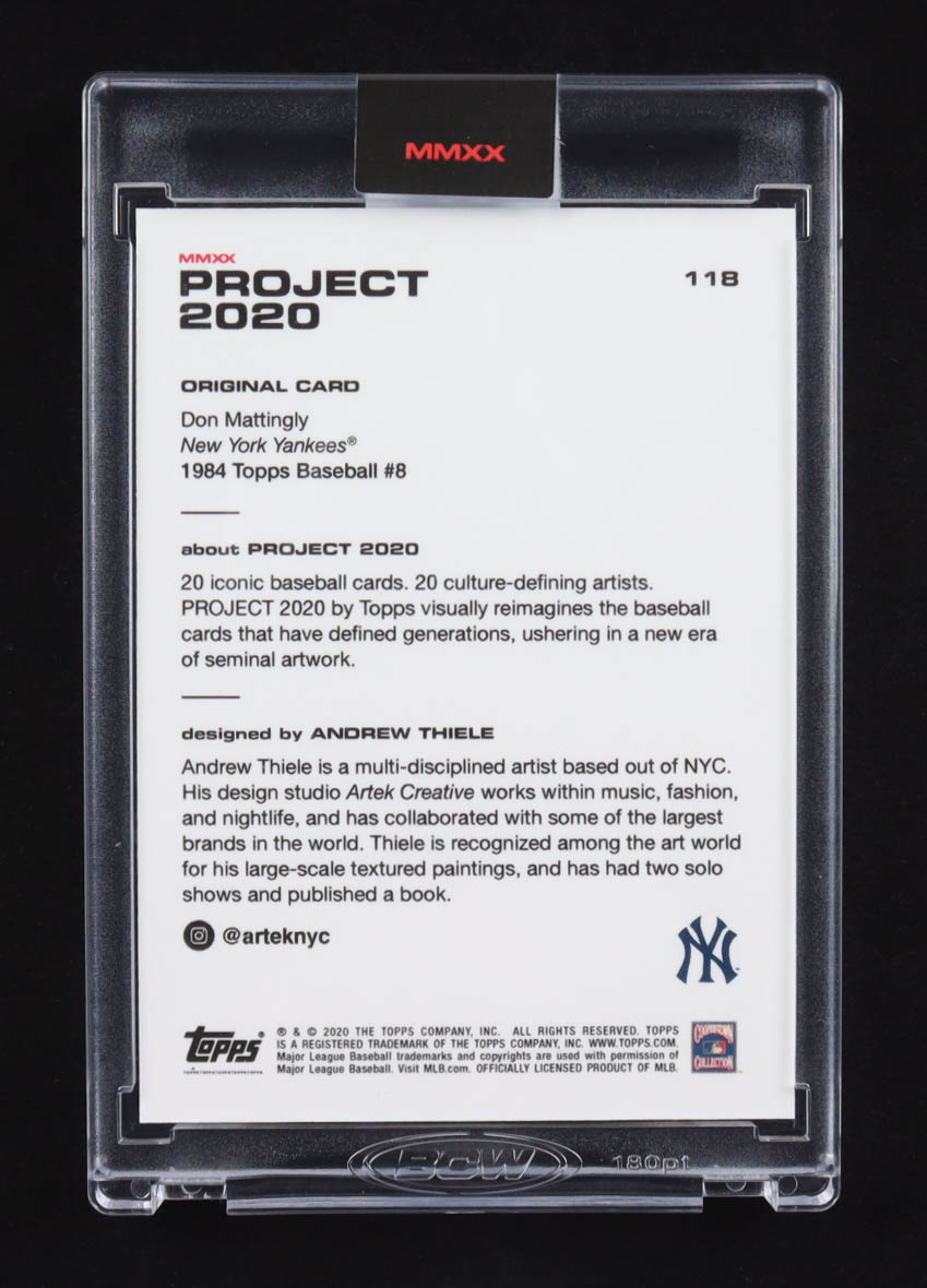 Don Mattingly 2020 Topps Project 2020 #118 Andrew Thiele at PristineAuction.com Don Mattingly 2020 Topps Project 2020 #118 Andrew Thiele at PristineAuction.com