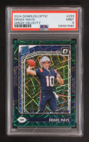 Drake Maye 2024 Donruss Optic Green Velocity #229 RR RC (PSA 9) at PristineAuction.com