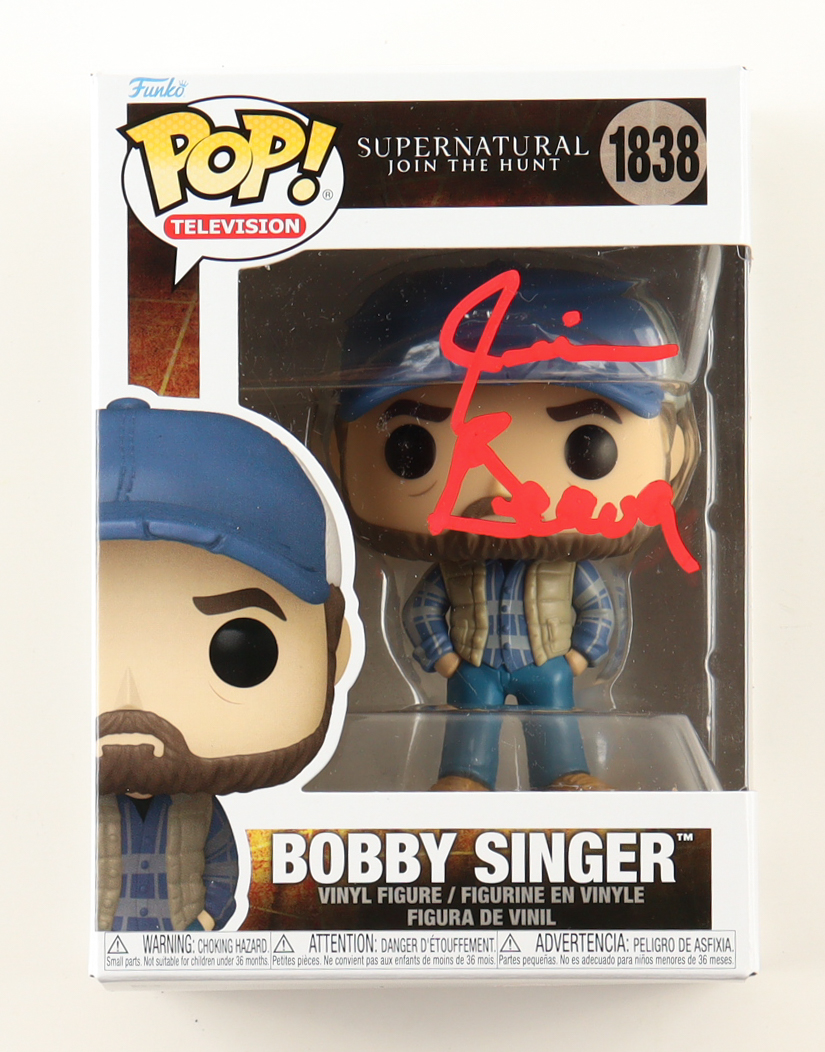 Jim Beaver Signed "Supernatural: Join the Hunt" #1838 Bobby Singer Funko Pop! Vinyl Figure (ACOA) at PristineAuction.com Jim Beaver Signed "Supernatural: Join the Hunt" #1838 Bobby Singer Funko Pop! Vinyl Figure (ACOA) at PristineAuction.com