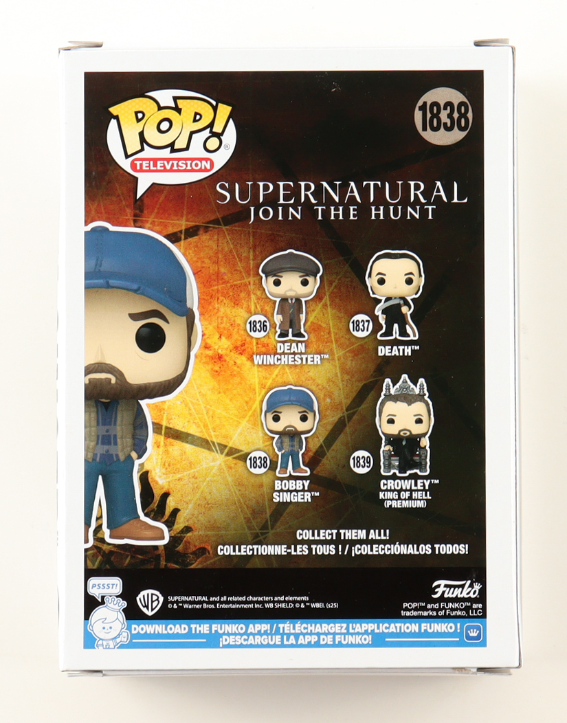 Jim Beaver Signed "Supernatural: Join the Hunt" #1838 Bobby Singer Funko Pop! Vinyl Figure (ACOA) at PristineAuction.com Jim Beaver Signed "Supernatural: Join the Hunt" #1838 Bobby Singer Funko Pop! Vinyl Figure (ACOA) at PristineAuction.com