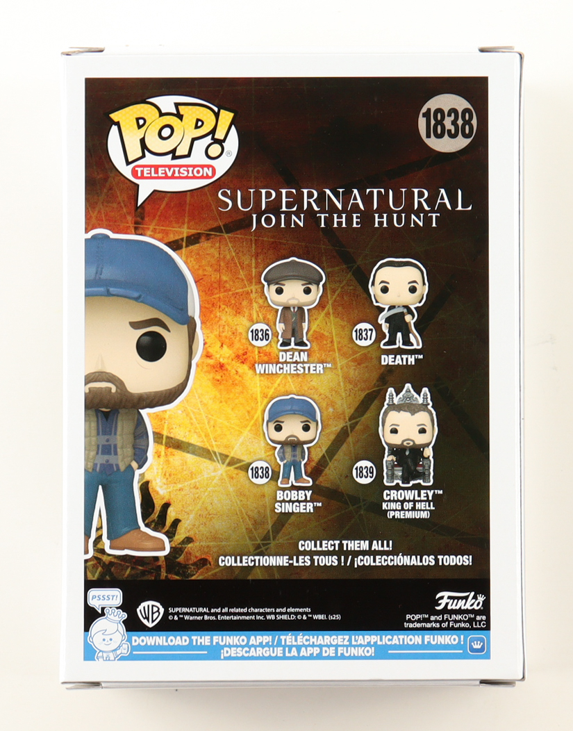 Jim Beaver Signed "Supernatural: Join the Hunt" #1838 Bobby Singer Funko Pop! Vinyl Figure (ACOA) at PristineAuction.com Jim Beaver Signed "Supernatural: Join the Hunt" #1838 Bobby Singer Funko Pop! Vinyl Figure (ACOA) at PristineAuction.com