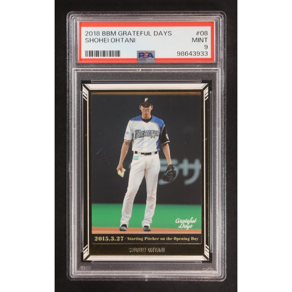 Shohei Ohtani 2018 BBM Grateful Days #01 RC (PSA 9) at PristineAuction.com