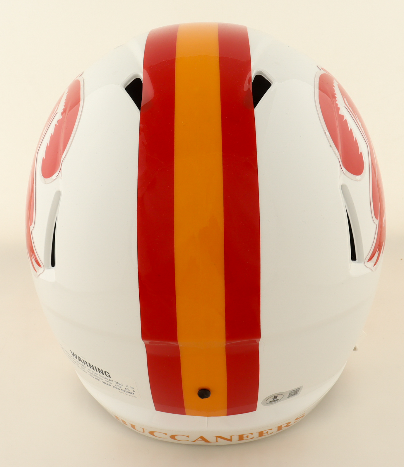 Warren Sapp Signed Buccaneers Full-Size Throwback Speed Helmet Inscribed "HOF 13" (Beckett) at PristineAuction.com Warren Sapp Signed Buccaneers Full-Size Throwback Speed Helmet Inscribed "HOF 13" (Beckett) at PristineAuction.com