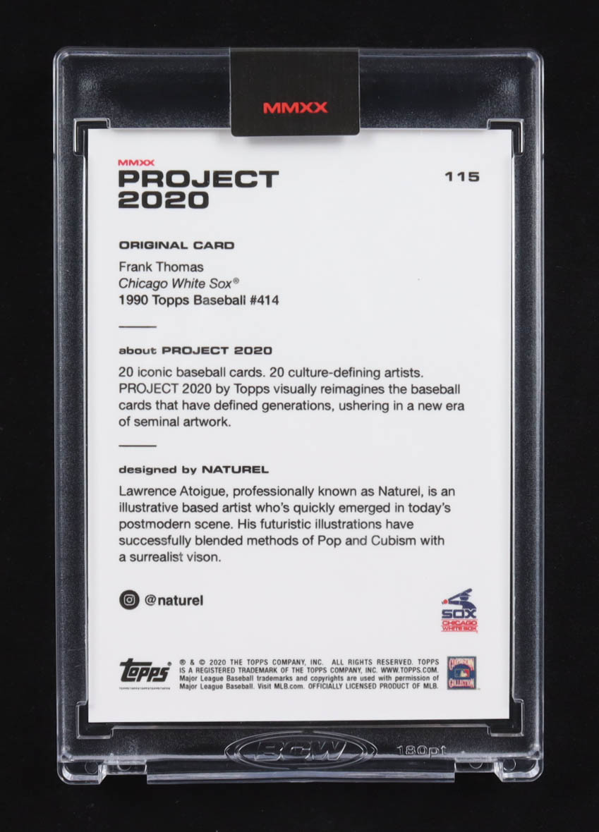Frank Thomas 2020 Topps Project 2020 #115 Naturel at PristineAuction.com Frank Thomas 2020 Topps Project 2020 #115 Naturel at PristineAuction.com