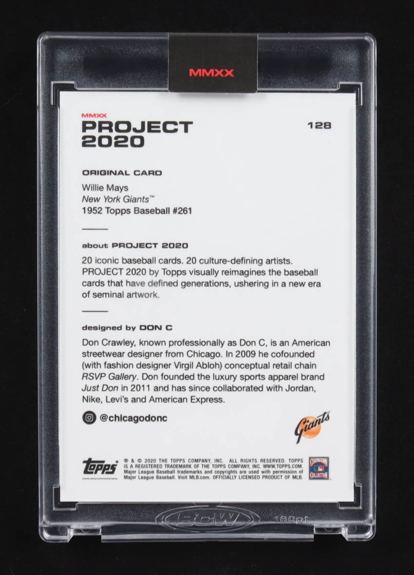 Willie Mays 2020 Topps Project 2020 #128 Don C at PristineAuction.com Willie Mays 2020 Topps Project 2020 #128 Don C at PristineAuction.com