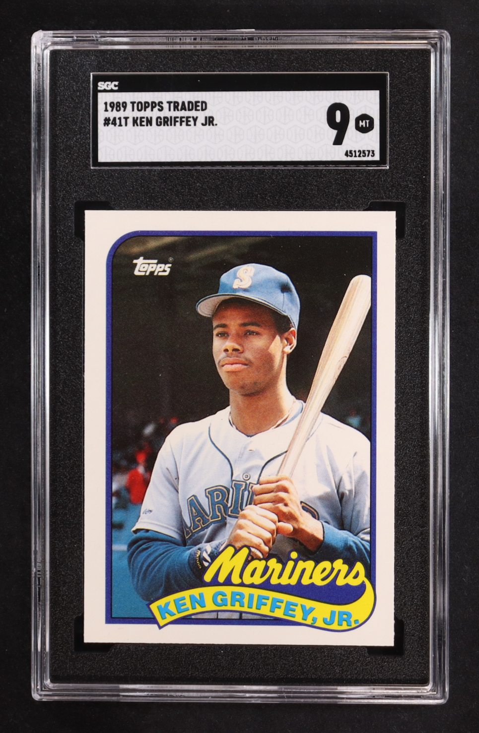 Ken Griffey Jr. 1989 Topps Traded #41T RC (SGC 9) at PristineAuction.com Ken Griffey Jr. 1989 Topps Traded #41T RC (SGC 9) at PristineAuction.com