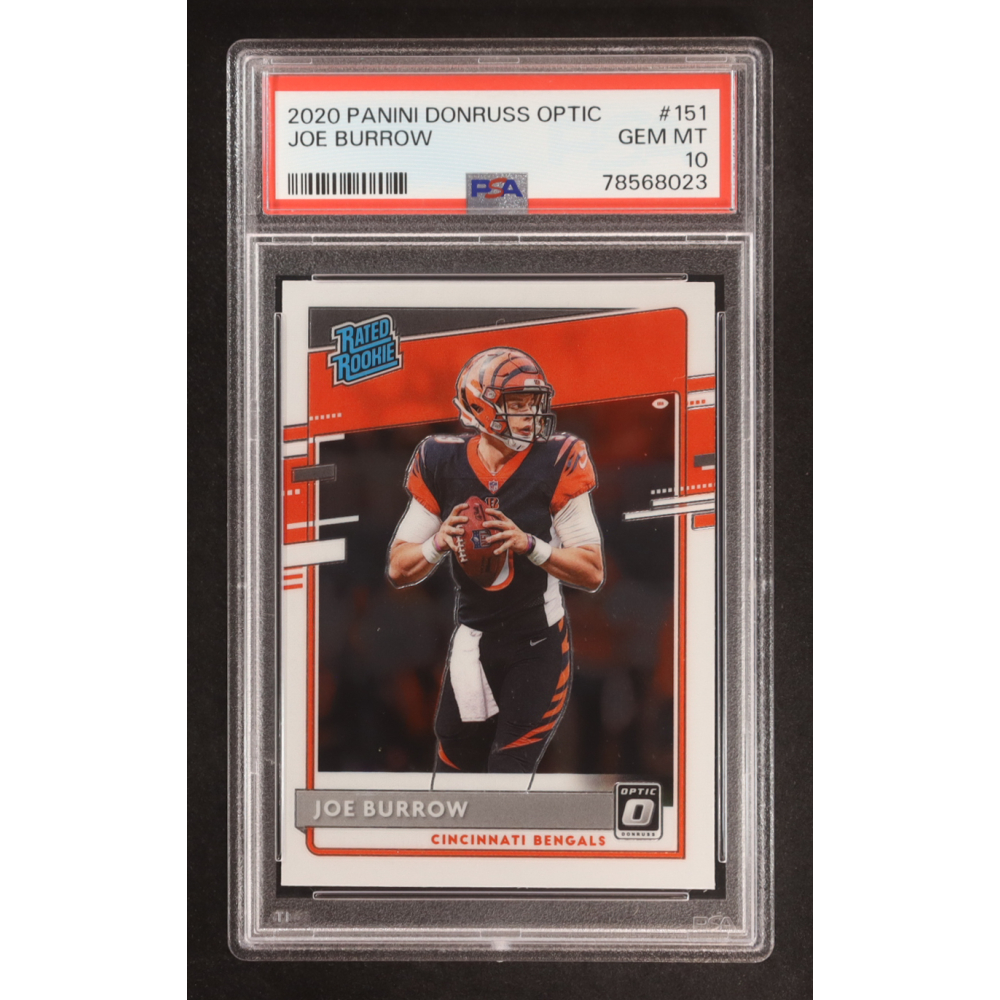 Joe Burrow 2020 Donruss Optic #151 RR RC (PSA 10) at PristineAuction.com