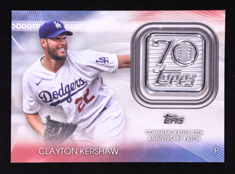Clayton Kershaw 2021 Topps Series One 70th Anniversary Logo Patch #7OLP-CK at PristineAuction.com Clayton Kershaw 2021 Topps Series One 70th Anniversary Logo Patch #7OLP-CK at PristineAuction.com