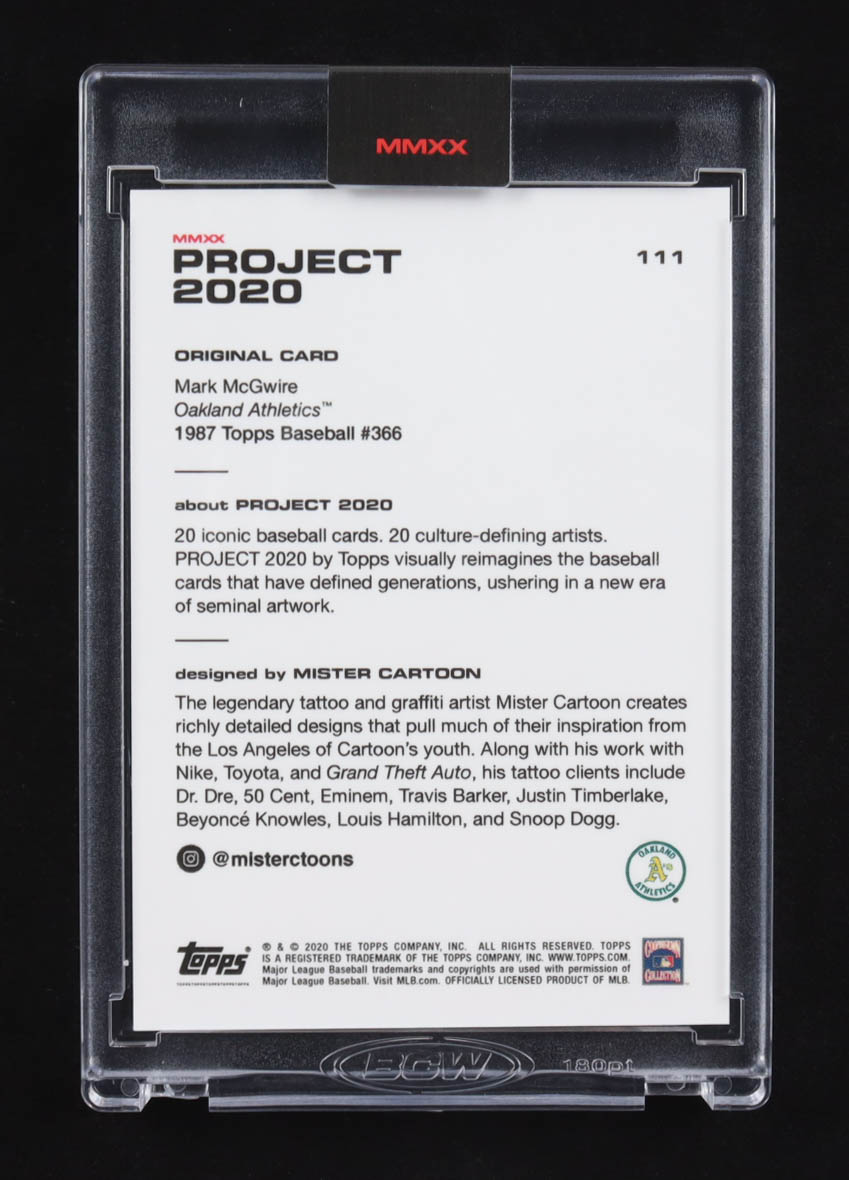 Mark McGwire 2020 Topps Project 2020 #111 Mister Cartoon at PristineAuction.com Mark McGwire 2020 Topps Project 2020 #111 Mister Cartoon at PristineAuction.com