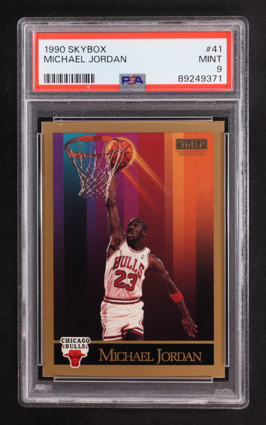 Michael Jordan 1990-91 SkyBox #41 (PSA 9) at PristineAuction.com Michael Jordan 1990-91 SkyBox #41 (PSA 9) at PristineAuction.com