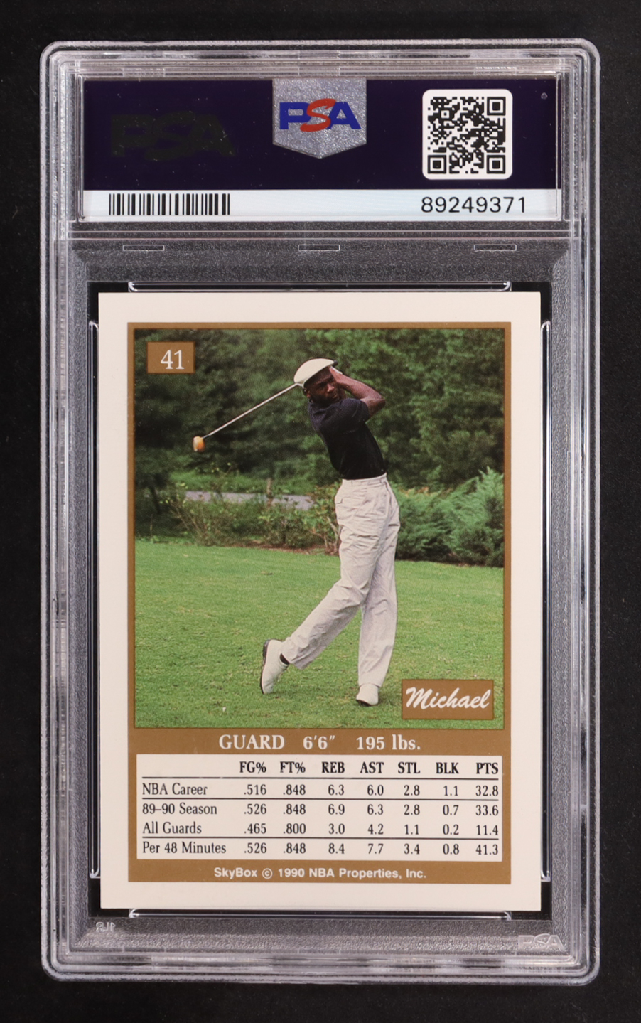 Michael Jordan 1990-91 SkyBox #41 (PSA 9) at PristineAuction.com Michael Jordan 1990-91 SkyBox #41 (PSA 9) at PristineAuction.com