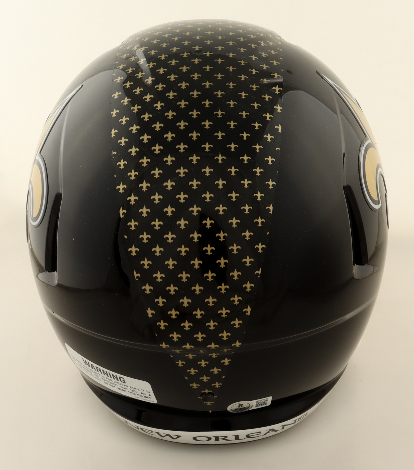 Chris Olave Signed Saints Full-Size Alternate Speed Helmet With Visor (Beckett) at PristineAuction.com Chris Olave Signed Saints Full-Size Alternate Speed Helmet With Visor (Beckett) at PristineAuction.com