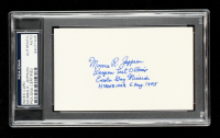 Morris R. Jeppson Signed Cut With Extensive Title & Mission Inscription (PSA) at PristineAuction.com