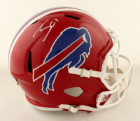 James Cook Signed Bills Full-Size Speed Helmet (Beckett) at PristineAuction.com