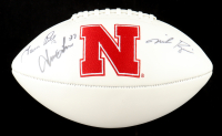 Mike Rozier, Turner Gill & (2) Irving Fryar Signed Nebraska Cornhuskers Logo Football (JSA) at PristineAuction.com