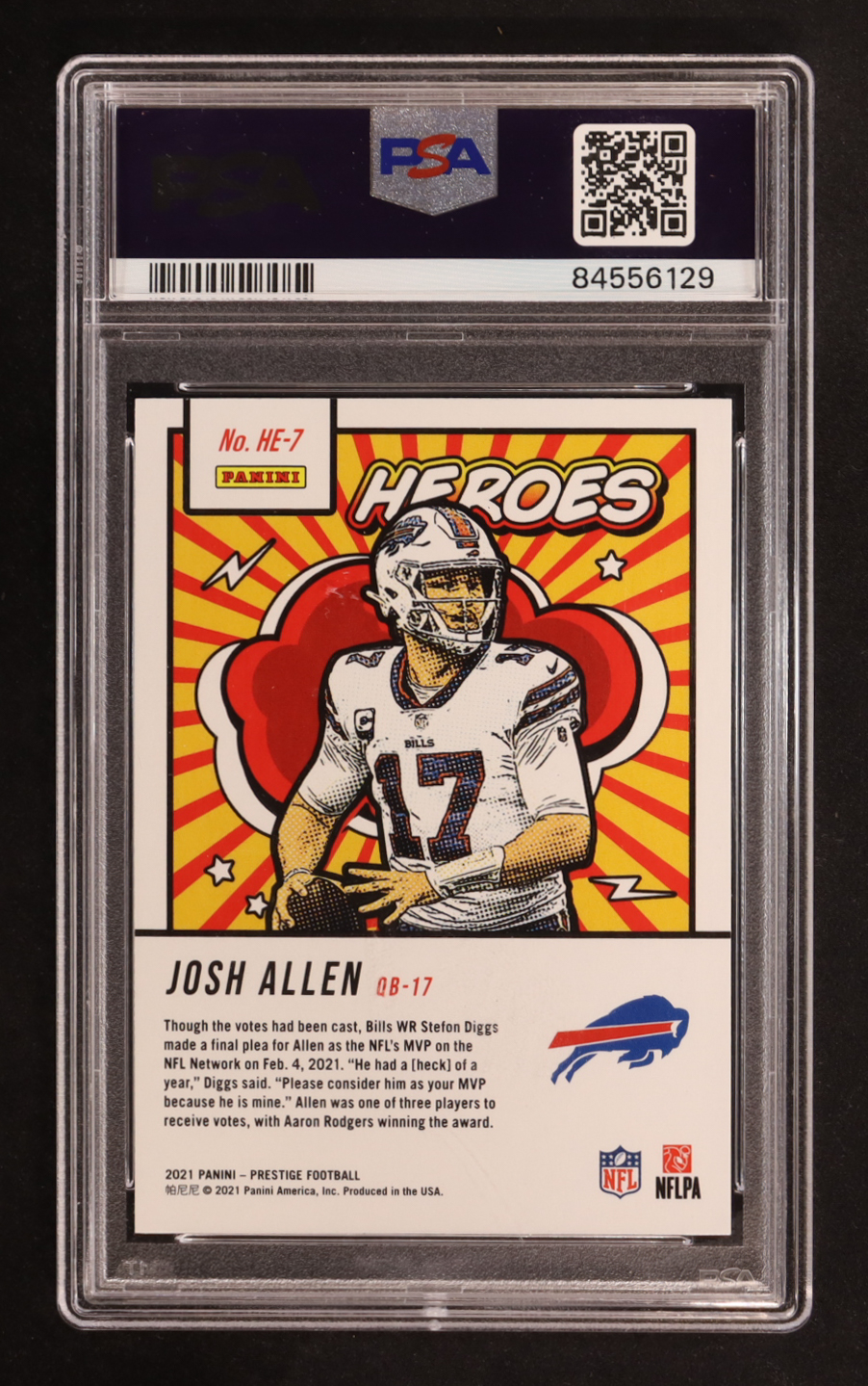 Josh Allen 2021 Prestige Heroes #7 (PSA 9) at PristineAuction.com Josh Allen 2021 Prestige Heroes #7 (PSA 9) at PristineAuction.com