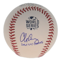 Chip Carey Signed 2021 World Series Baseball Inscribed "21 WS Champs" (Beckett) at PristineAuction.com