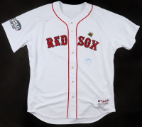 Curt Schilling Signed Red Sox Majestic Authentic Jersey With 2004 World Series Patch (MLB & Steiner) at PristineAuction.com