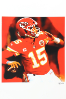 "Patrick Mahomes" Chiefs LE 12x18 Lithograph by Joshua Barton #/500 (PA) at PristineAuction.com
