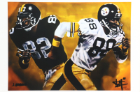 "John Stallworth & Lynn Swann" Steelers LE 12x18 Lithograph by Joshua Barton #/500 (PA) at PristineAuction.com