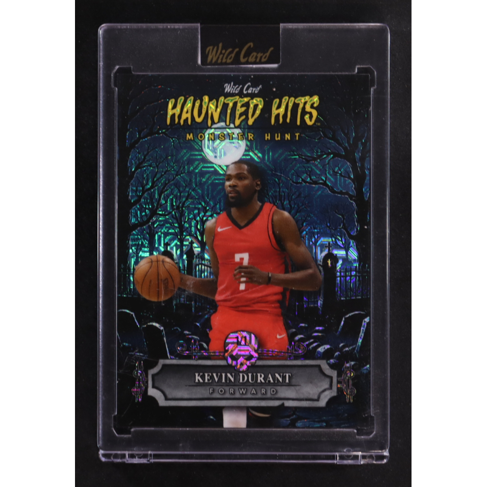 Kevin Durant 2025 Wild Card Haunted Hits Monster Hunt Cemetery Blue Mojo #HHCKD #1/1 at PristineAuction.com