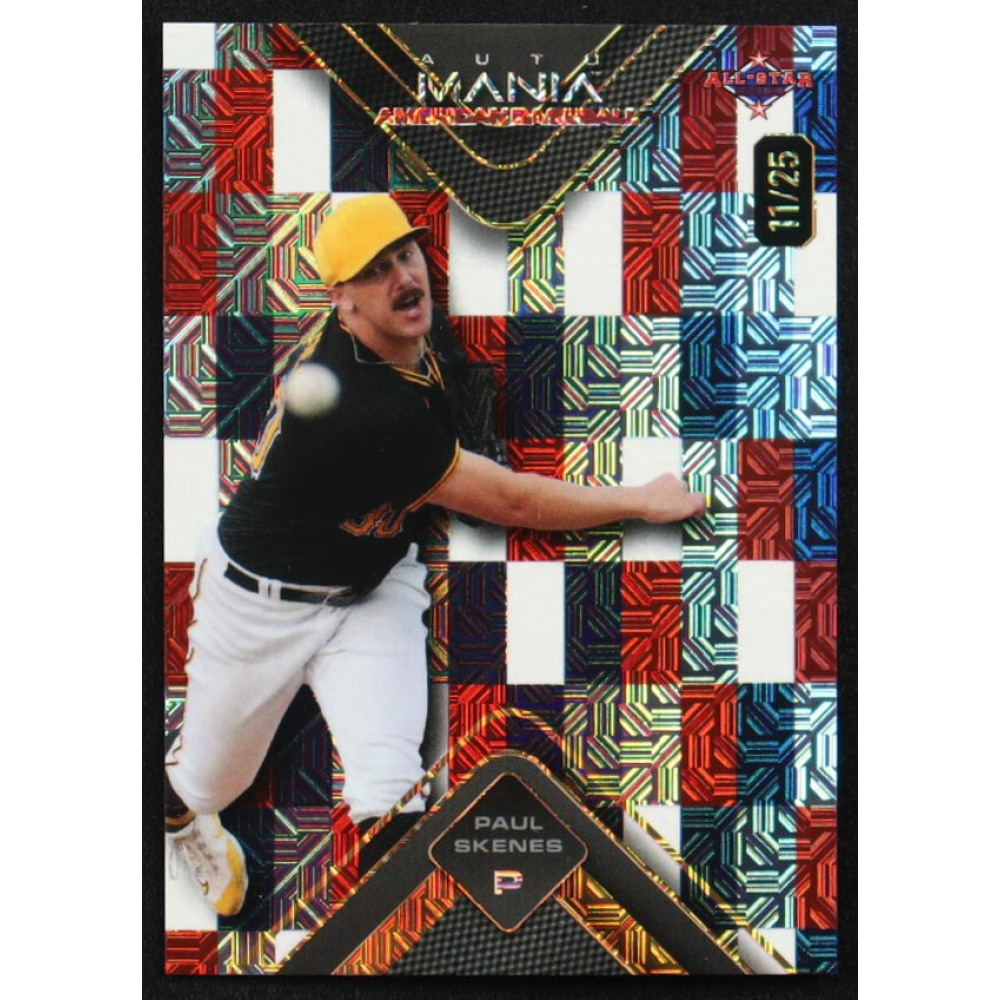 Paul Skenes 2024 Wild Card Auto Mania American Baseball Americana Mojo #AMAT-PS2 #11/25 RC at PristineAuction.com