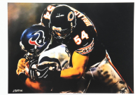 "Brian Urlacher" Bears LE 12x18 Lithograph by Joshua Barton #/500 (PA) at PristineAuction.com