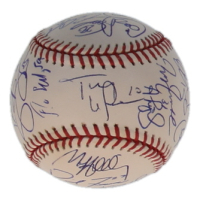 2010 St. Louis Cardinals | OML Baseball Signed by (25) with Tony La Russa, Mark McGwire, Yadier Molina (JSA) at PristineAuction.com