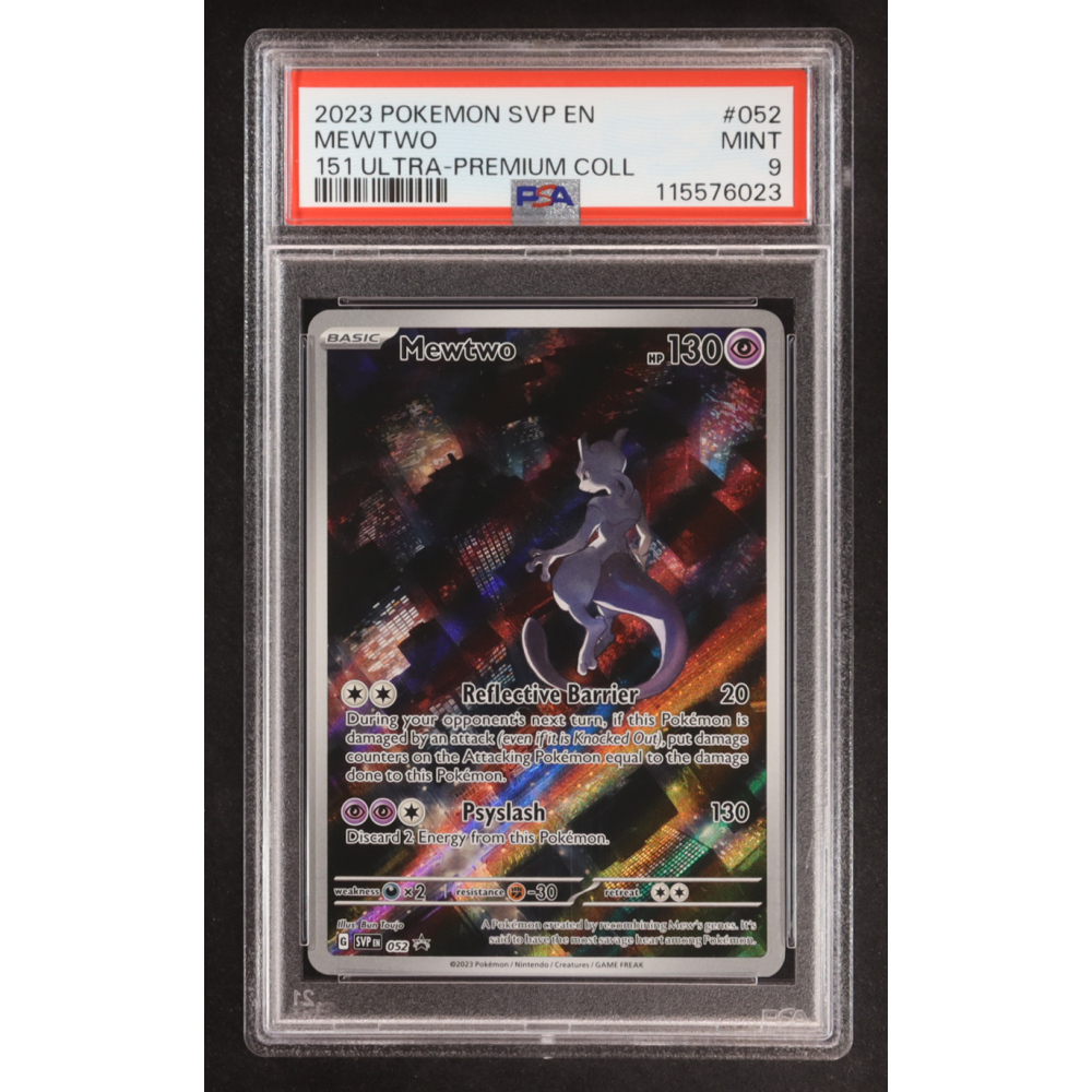 Mewtwo 2023-24 Pokemon Scarlet and Violet Black Star Promos #052 (PSA 9) at PristineAuction.com
