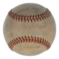 1958 St. Louis Cardinals | ONL Baseball Signed by (25) with Stan Musial, Sal Maglie, Ken Boyer (JSA) at PristineAuction.com