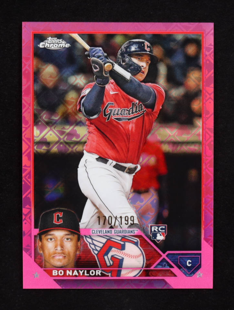 Bo Naylor 2023 Topps Chrome Logofractor Pink Refractor #54 RC #170/199
