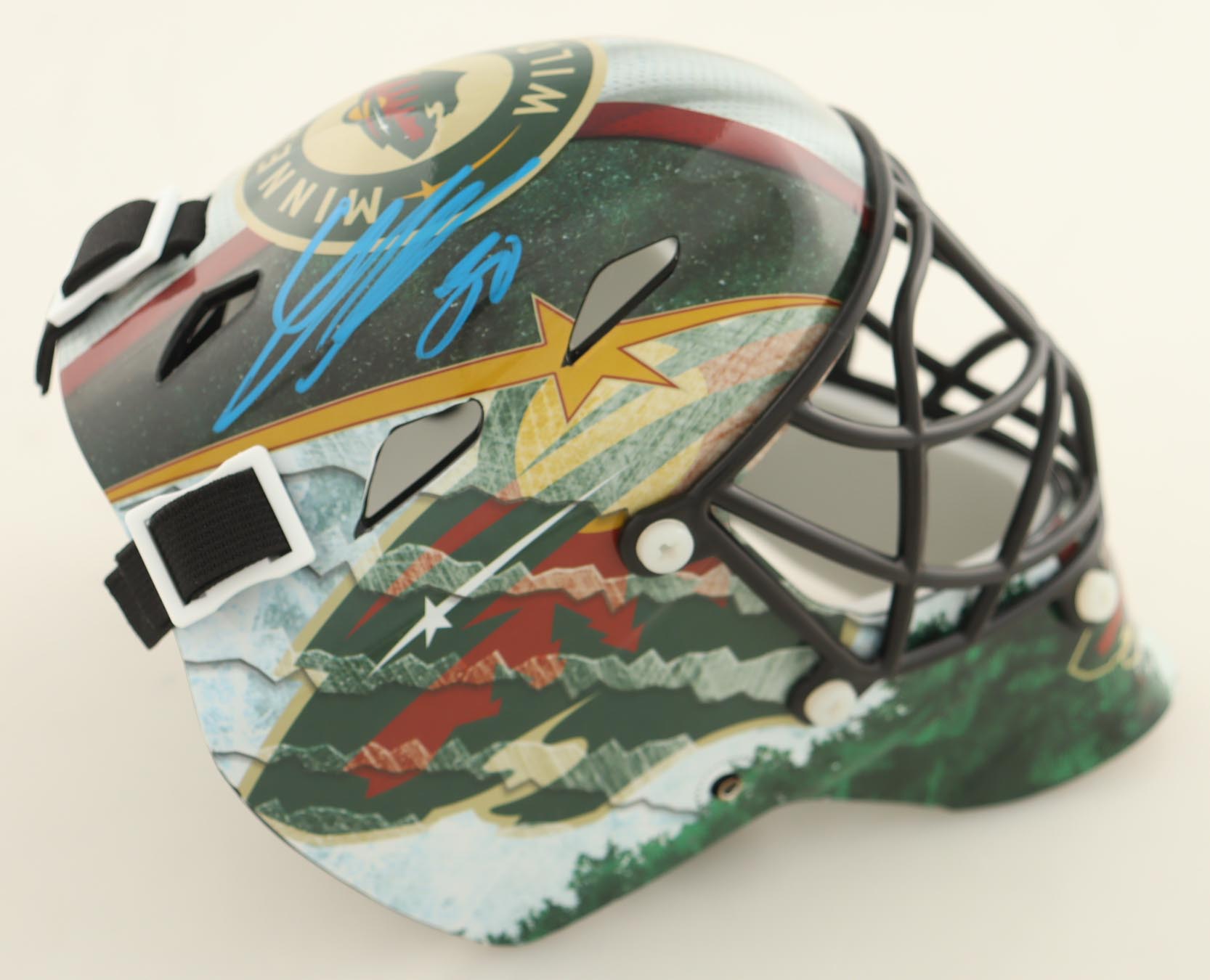 Marc-Andre Fleury Signed Wild Mini Goalie Mask (JSA) at PristineAuction.com Marc-Andre Fleury Signed Wild Mini Goalie Mask (JSA) at PristineAuction.com