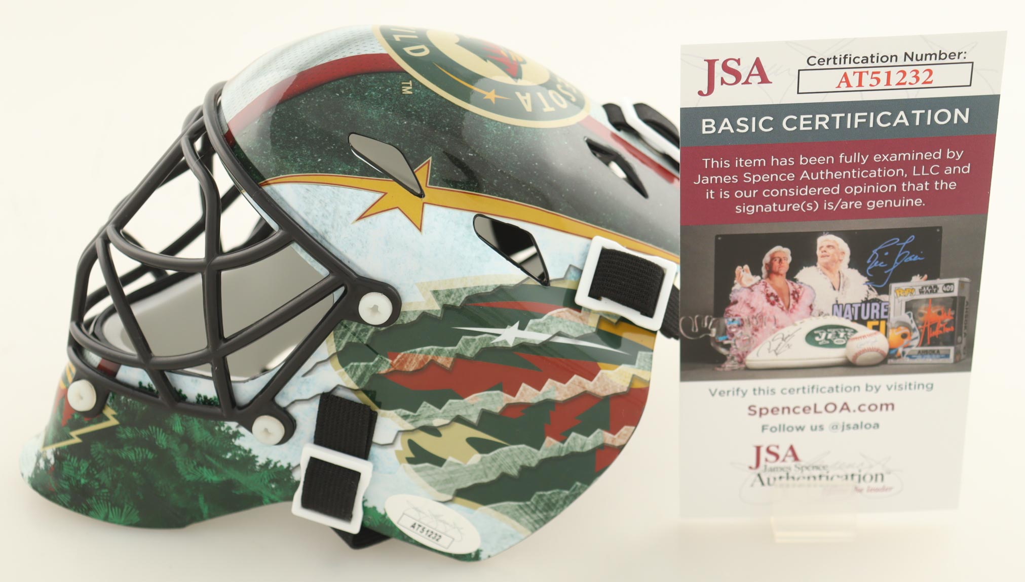 Marc-Andre Fleury Signed Wild Mini Goalie Mask (JSA) at PristineAuction.com Marc-Andre Fleury Signed Wild Mini Goalie Mask (JSA) at PristineAuction.com