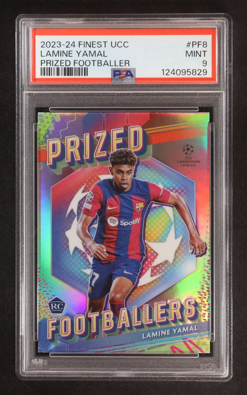 Lamine Yamal 2023-24 Finest UEFA Club Prized Footballers #PF8 RC (PSA 9) at PristineAuction.com Lamine Yamal 2023-24 Finest UEFA Club Prized Footballers #PF8 RC (PSA 9) at PristineAuction.com