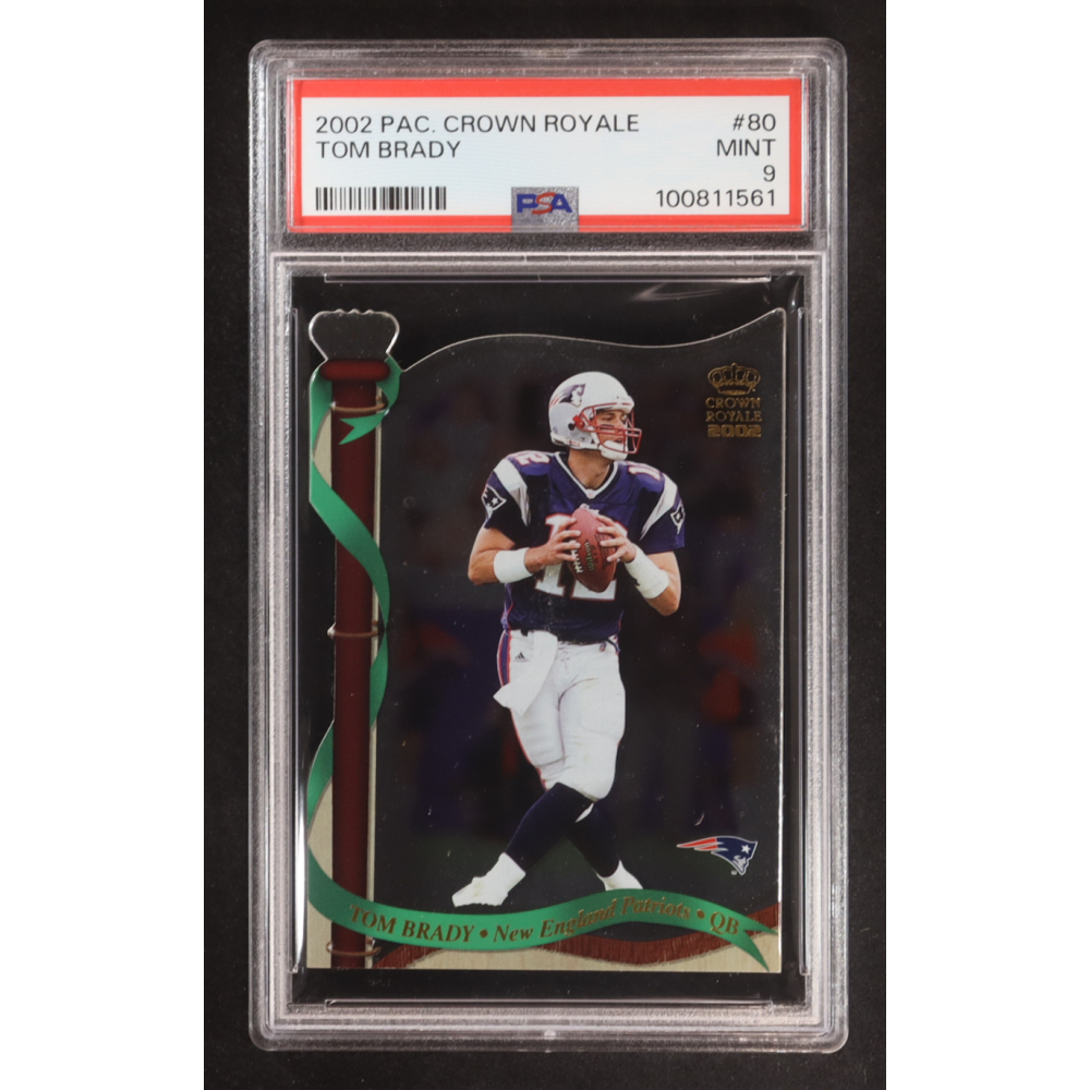 Tom Brady 2002 Crown Royale #80 (PSA 9) at PristineAuction.com