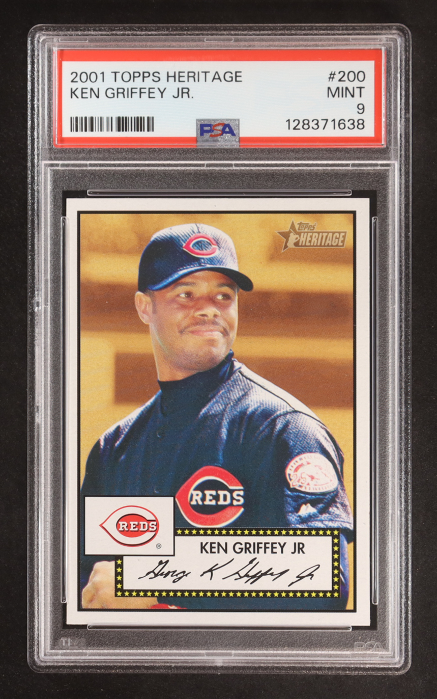 Ken Griffey Jr. 2001 Topps Heritage #200 (PSA 9) at PristineAuction.com Ken Griffey Jr. 2001 Topps Heritage #200 (PSA 9) at PristineAuction.com