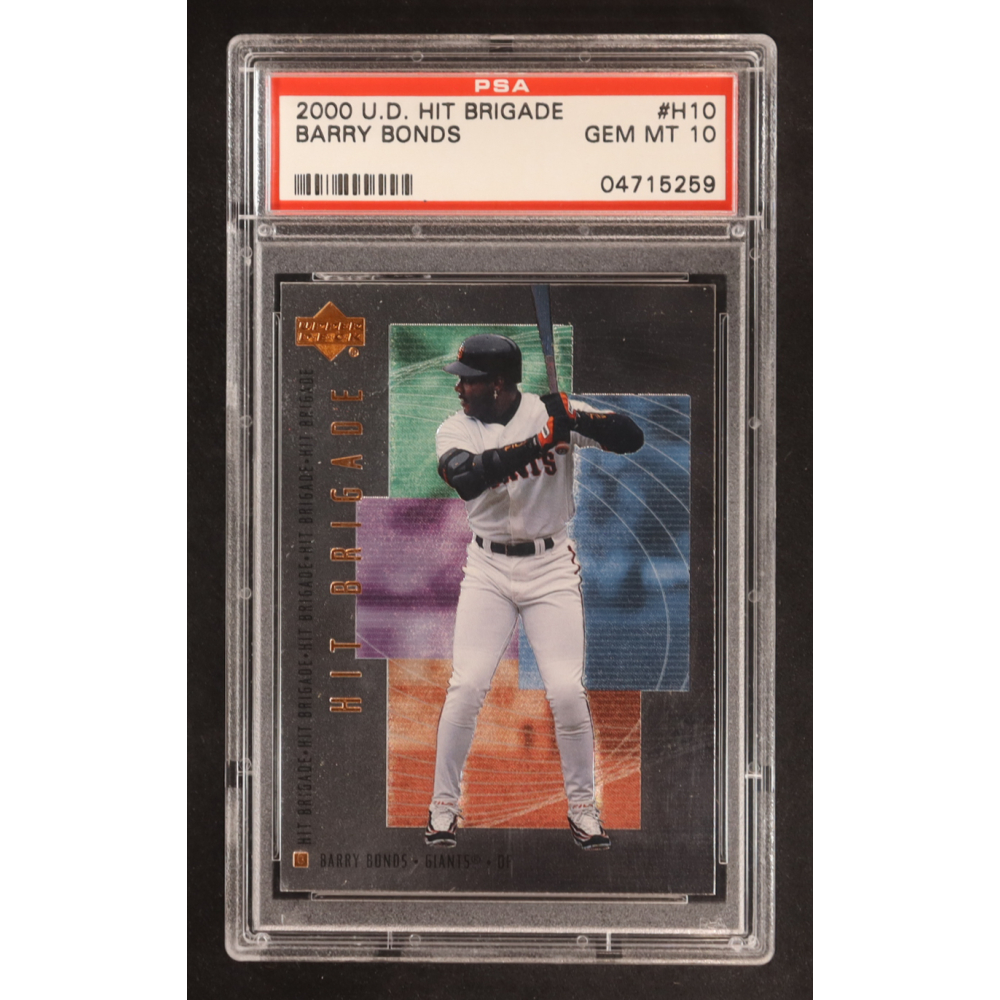 Barry Bonds 2000 Upper Deck Hit Brigade #H10 (PSA 10) at PristineAuction.com
