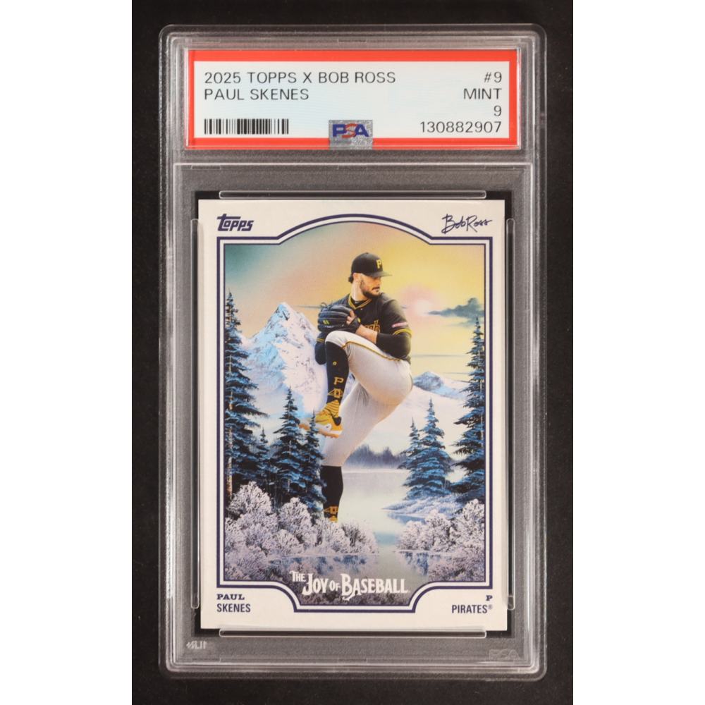 Paul Skenes 2025 Topps X Bob Ross The Joy of Baseball #9 (PSA 9) at PristineAuction.com