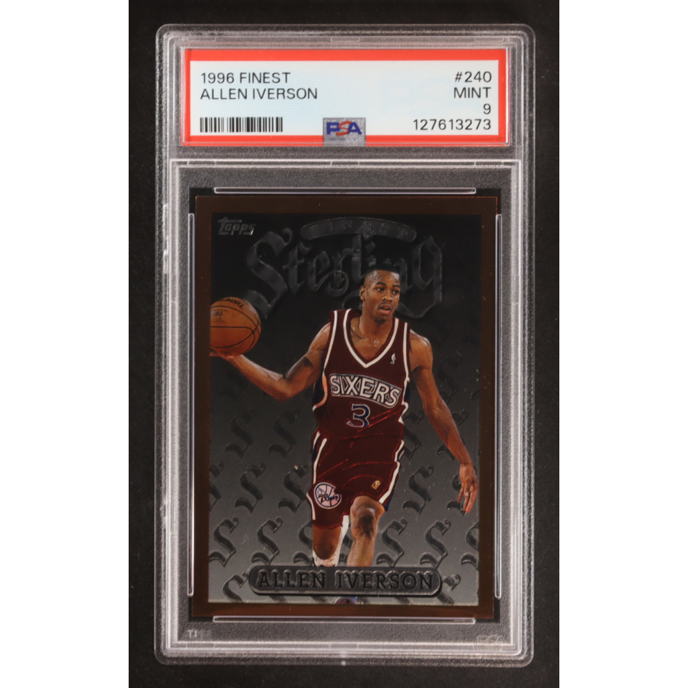 Allen Iverson 1996-97 Finest #240 B RC (PSA 9) at PristineAuction.com